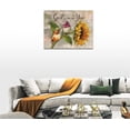 thumbnail image 4 of Hummingbird Sunflower Wall Art Bird Flower Pictures Wall Decor Christian God Gave Me You Canvas Prints Framed Artwork Paintings Home Decorations For Bathroom Bedroom Living Room 16"x12", 4 of 6