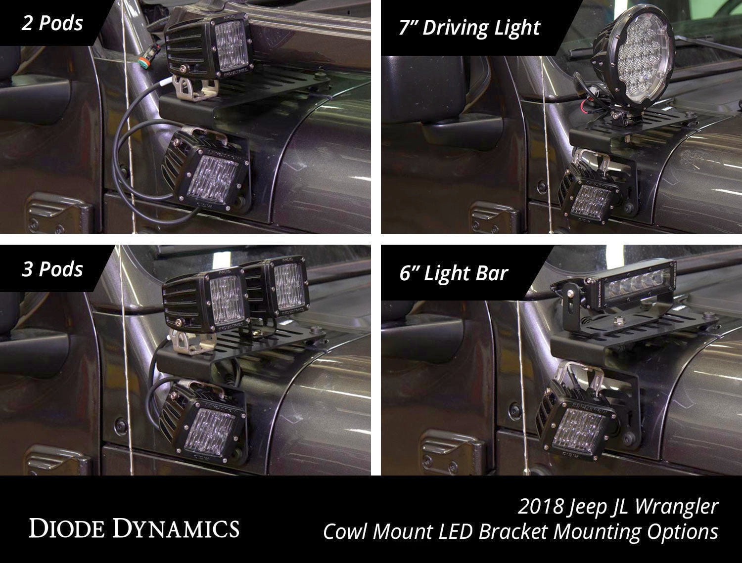 Diode Dynamics DD6092 Light Bar Mounting Kit