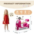 thumbnail image 6 of Track Seven 12V Ride on Motorcycle, 2-Seater Electric Motorcycle with Dual Motor, 3 Wheels Motorbike with Bluetooth, LED Lights, Storage Box, Front Hook, Ride on Toy Car for Boys Girls Aged 3+, 6 of 7