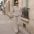 thumbnail image 2 of SUNBS Lounge Sets for Women 2 Piece Sweatsuits Mock Neck Sweatshirt Outfits for Women Fall Oversized Loungewear Sweatpants, 2 of 9