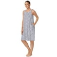 thumbnail image 3 of Aria Women's Sleeveless 40" Cotton Nightgown, Sizes XS-5X, 3 of 8