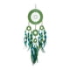 thumbnail image 2 of Adorno Colgante de Pared de Macramé con Borla de Plumas, 20x75cm, Decoración Decorativa Hecha a Mano para El Hogar, para Cafetería Y Estudio, Versátil Circulo verde, 2 of 9