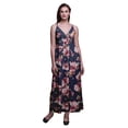 thumbnail image 1 of Bimba Robe Longue Chic à Imprimé Floral pour Femme, Style Bohème, Maxi d'Été, Tenue de Plage - Moyen, 1 of 1