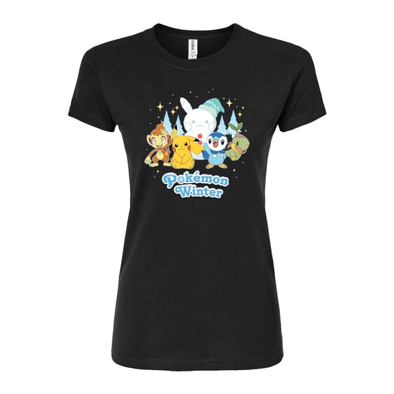 Pokémon - Pokémon Winter - Juniors Fitted Graphic T-Shirt