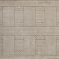thumbnail image 4 of 2' x 3' Beige Geometric Lines UV Treated Accent Rug, 4 of 5