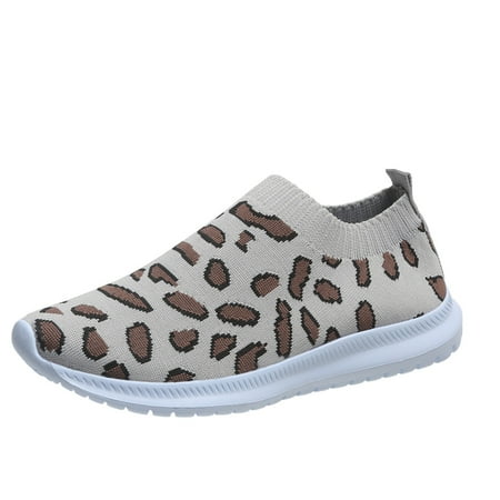 

zuwimk Women S Fashion Sneakers Women s Fashion Floral Art Sneaker Painted Canvas Slip-On Ladies Travel Shoes Gray