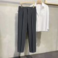 thumbnail image 5 of Pantalones de trabajo de oficina color caqui para hombre, trajes de sastrería social para hombre, pantalones, ropa, oferta, ropa de primera calidad, 5 of 5