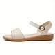 thumbnail image 1 of Sandalias planas con estilo para mujer - ¡Zapatos de suela blanda con punta abierta y correa en el tobillo para mayor comodidad y agarre antideslizante!, 1 of 4