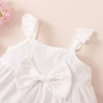 thumbnail image 4 of TAmten Toddler Girl Clothes Baby Girl Summer Outfits Ruffle Sleeveless Shirts Tops Shorts Set for Girl Clothing(White,6-9 Months), 4 of 8