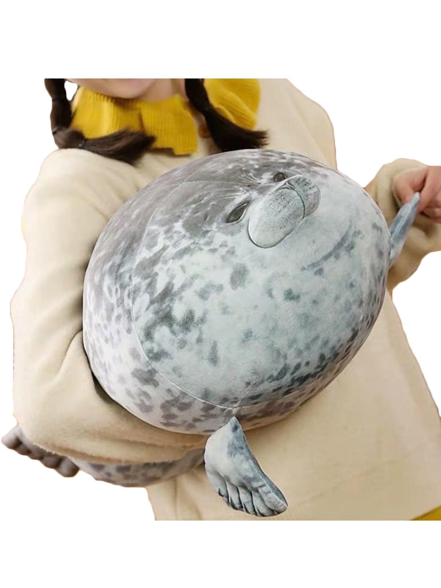 stuffed seal plush pillow toy