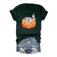 thumbnail image 1 of T-shirt Graphique d'Halloween pour Femmes Manches Courtes Col Rond pour Printemps Été Activités Extérieures et Usage Quotidien, 1 of 2