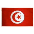 thumbnail image 1 of Drapeau de la Tunisie Nyl-Glo 4 Pi X 6 Pi, 1 of 1