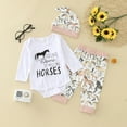 thumbnail image 2 of Cathalem Preemie Newborn Infant Baby Girls Clothes Romper Bodysuit Pants Set Fall Winter Outfits (Red,6-12 Months), 2 of 7