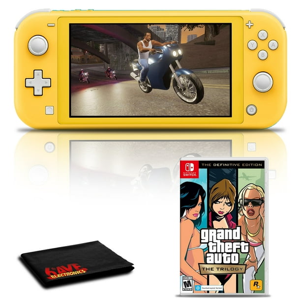 Nintendo Switch Lite (Yellow) with Grand Theft Auto: The Trilogy Game