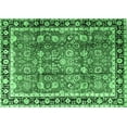 thumbnail image 1 of Ahgly Company Indoor Rectangle Persian Emerald Green Traditional Area Rugs, 8' x 10', 1 of 4