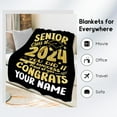 thumbnail image 3 of Graduation Blanket - Class of 2024 Graduation Gifts for Her or Him - 40"x50" Flannel Soft Throw Blanket Decorations - Senior 2024 Blankets for College, High School, Graduation Day, 3 of 5