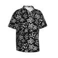 thumbnail image 3 of Xecao Snake print Hawaiian shirt - a stylish short-sleeve button-down for men, perfect for casual beach and tropical outings., 3 of 9