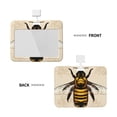 thumbnail image 2 of Cauagu Honey Bee for ID Badge Holder,Badge Holder with Windows Key Card Work Badge Sleeve for Office/ Factory/ID Credit Cards/Proximity Key Cards, 2 of 7