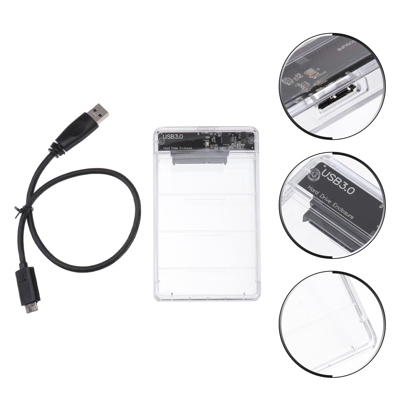 FUTUREORYY ssd external box hard drive case Plastic Plug and Play for Educational Computers 1Pack Back to School