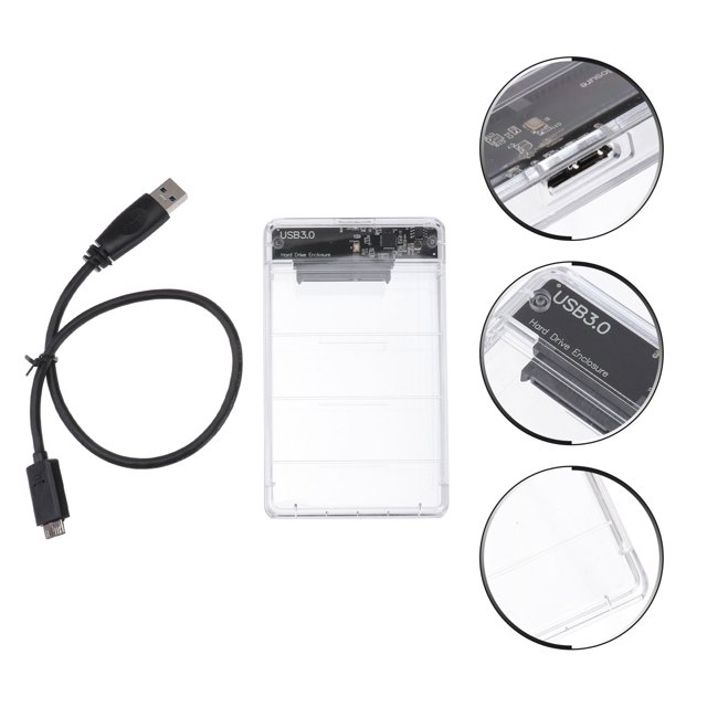 FUTUREORYY ssd external box hard drive case Plastic Plug and Play for Educational Computers 1Pack Back to School