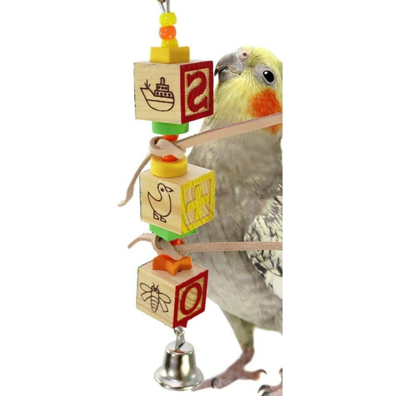 Bonka Bird Toys 1877 ABC Block Tower Bird Toy.