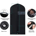 thumbnail image 3 of Foldable Garment Bag with Transparent Window, Hanging Suit Bag for Closet Storage and Travel, Durable Protective Cover for Suits, Skirts and Jackets (100*60cm), 3 of 7