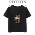 thumbnail image 3 of Camiseta de algodón con el alfabeto H-N de Disney Mickey, moda de verano, informal, para niños y niños, camisetas de manga corta con cuello redondo, 3 of 5