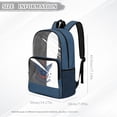 thumbnail image 7 of ZIATUBLES Clear Backpack 17 Inch, Heavy Duty Fabric & PVC Transparent Bookbag with Eagle Liberty Roses Print, Large Capacity See Through Backpack for Women Men School, 7 of 7