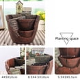 thumbnail image 5 of 7.48x5.3x6.1" Resin Sky Garden Succulent Herb Planter Flower Basket Pot Trough Box Plant, 5 of 5
