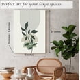 thumbnail image 6 of Induslyfe Framed Sage Green Wall Art Canvas Decor Set of 3, Boho Botanical Geometric Art Prints Posters Mid Century Modern Art, Aesthetic Floral wall art for bedroom, living room, bathroom 18x24, 6 of 7
