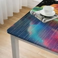 thumbnail image 5 of WYYP Rainbow Cloud Stars Square Tablecloth Washable for Home Kitchen Outdoor Decoration 100% Polyester Fiber 36*36, 5 of 8