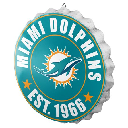 Miami Dolphins Bottle Cap Wall Sign
