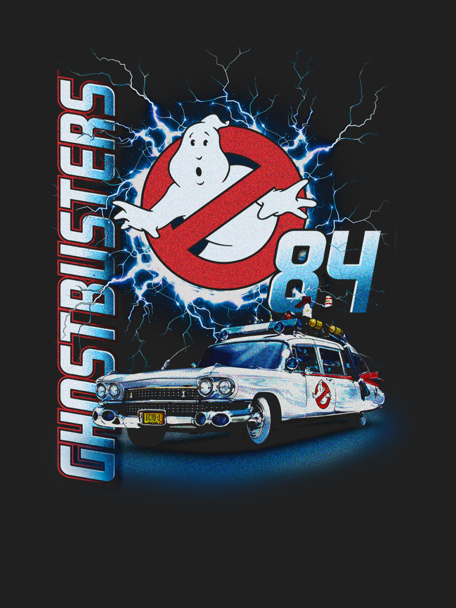 Ghostbusters, Mens Apparel Graphic T-Shirt, Speedway Car, Sizes S-3XL