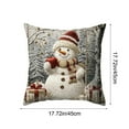 thumbnail image 3 of Christmas Pillow Cover, Holiday Themed Cushion Case for Sofa Living Room Bedroom Decor Seasonal Home Accent(H), 3 of 6