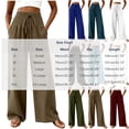thumbnail image 3 of Ynynloco Womens Pants Elastic High Waist Lightweight Palazzo Pants for Women Casual Drawstring Lounge Wide Leg Pants Woman with Pockets, 3 of 6