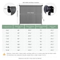 thumbnail image 2 of DIFY 11' x 8' Outdoor Roller Shade, Cordless Patio Blinds for Porch Pergola Balcony Deck, Grey, 2 of 7