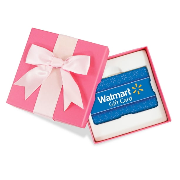 Walmart Gift Card In A Pink Gift Box Walmart Com Walmart Com