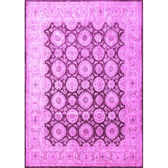 Ahgly Company Indoor Rectangle Persian Purple Traditional Area Rugs, 8' x 12'