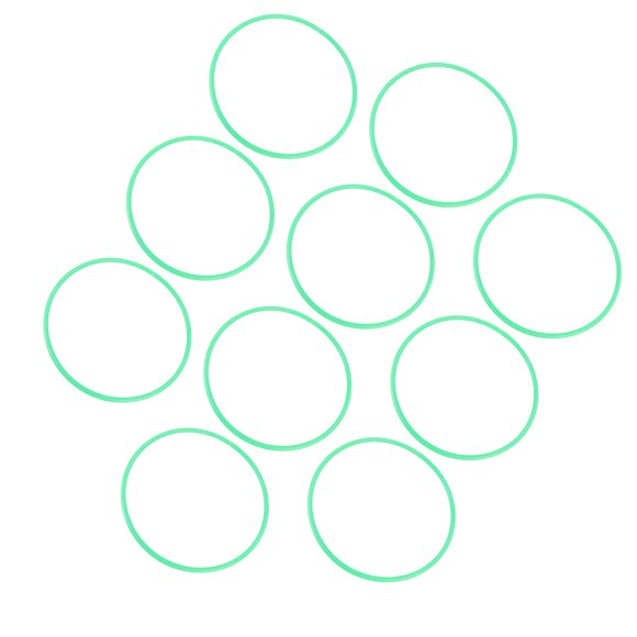 Sensory Training Hoop Kids Fitness Exercise Hoops Hollow Rings 10pcs 40cm Outer Diameter for Home