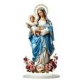 thumbnail image 1 of de María Santísima con el Niño Jesús, decoración del hogar, religioso acrílico decorativo 2D, adorno artesanal para centro de mesa, 1 of 9