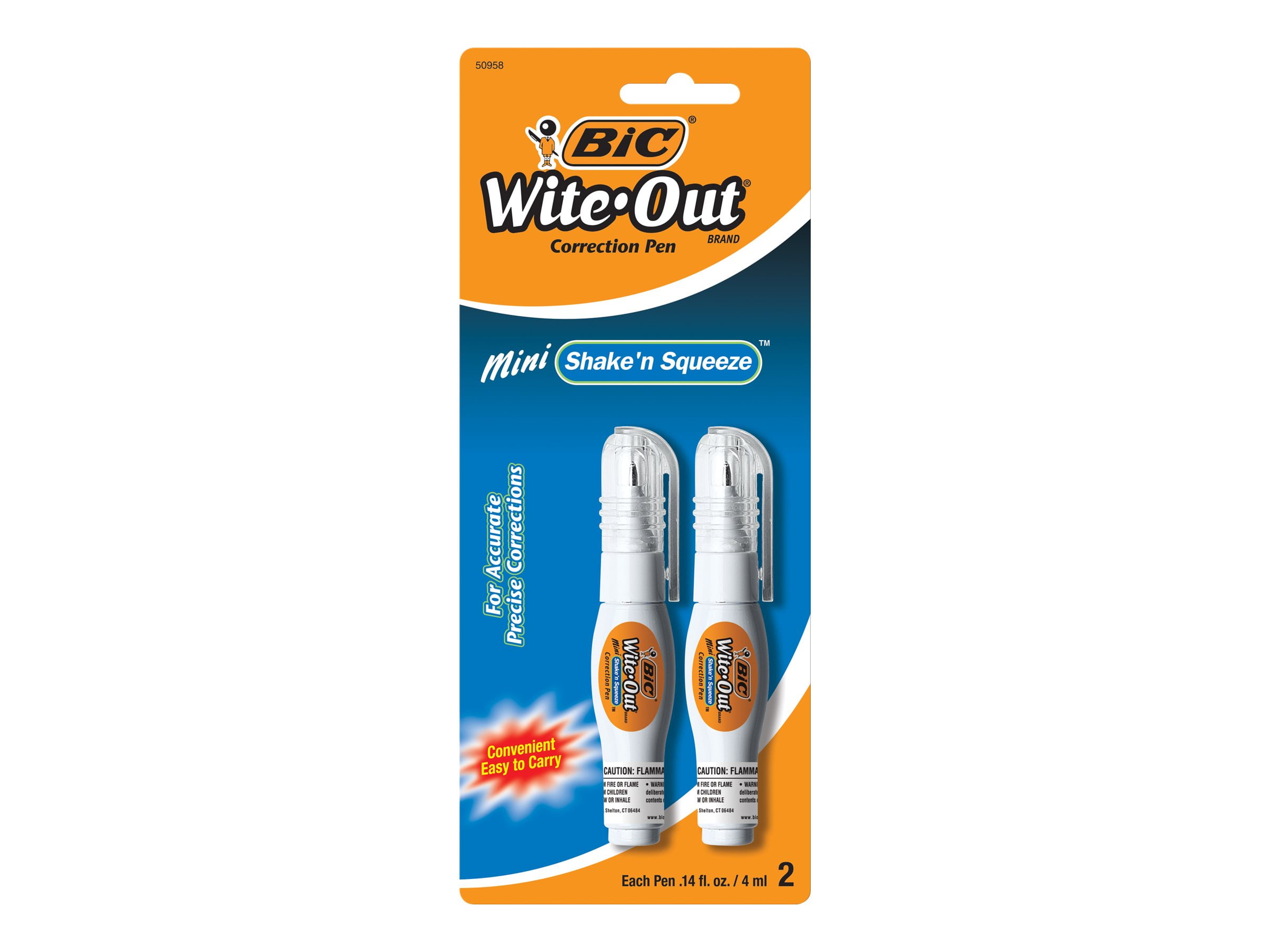 Wite-Out Shake'n Squeeze Mini - Correction pen - 0.1 fl.oz - white (pack of 2)