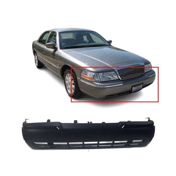 DCP Primed Front Bumper Cover For 2003-2005 Mercury Grand Marquis 3W3Z17D957BA