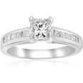 thumbnail image 1 of 1 1/2ct Princess Cut Diamond Engagement Ring 14k White Gold, 1 of 3