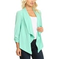 thumbnail image 2 of Moa Collection Women's Casual Relaxed Fit Open Front Blazer Jacket, 2 of 5