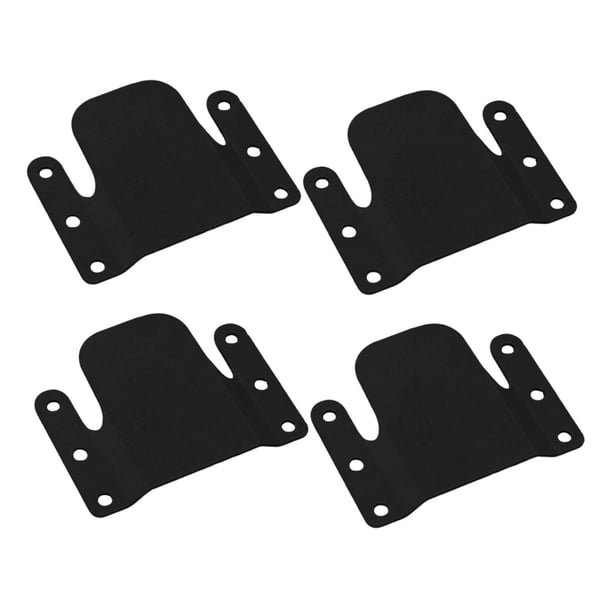 4 conectores para sofá seccional, conectores para muebles, herrajes de repuesto de alta durabilidad. Negro