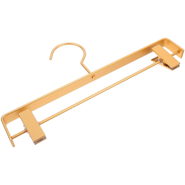 unbranded Colgador Metálico Dorado Con Clips Para Ropa Y Faldas En El Hogar