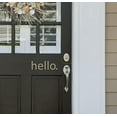 thumbnail image 2 of Hello Lower Case Vinyl Lettering Art Wall Sticker Decals Entry Welcome Home Decor Quote Opt 3 15x5-Inch Tumbleweed, 2 of 4