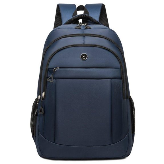 Oxford Fabric Zipper Backpack with Charm