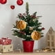 thumbnail image 5 of Adornos Navideños De Plástico Paquete De 1 Adorno Navideño De Jengibre Con Purpurina Para Colgar En El Árbol De Navidad, Marrón, 8x8cm Rkxzt, 5 of 9