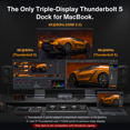 thumbnail image 3 of iVANKY FusionDock Max 2 23-In-1 Thunderbolt 5 Docking Station 120Gbps 6K@60Hz Triple Display thunderbolt dock, 2.5GbE For MacBook with Cable (3.3'), 3 of 8